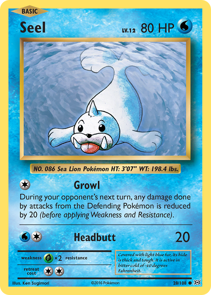 Seel (28/108) [XY: Evolutions] | Exor Games Dartmouth