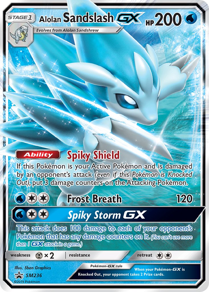 Alolan Sandslash GX (SM236) [Sun & Moon: Black Star Promos] | Exor Games Dartmouth