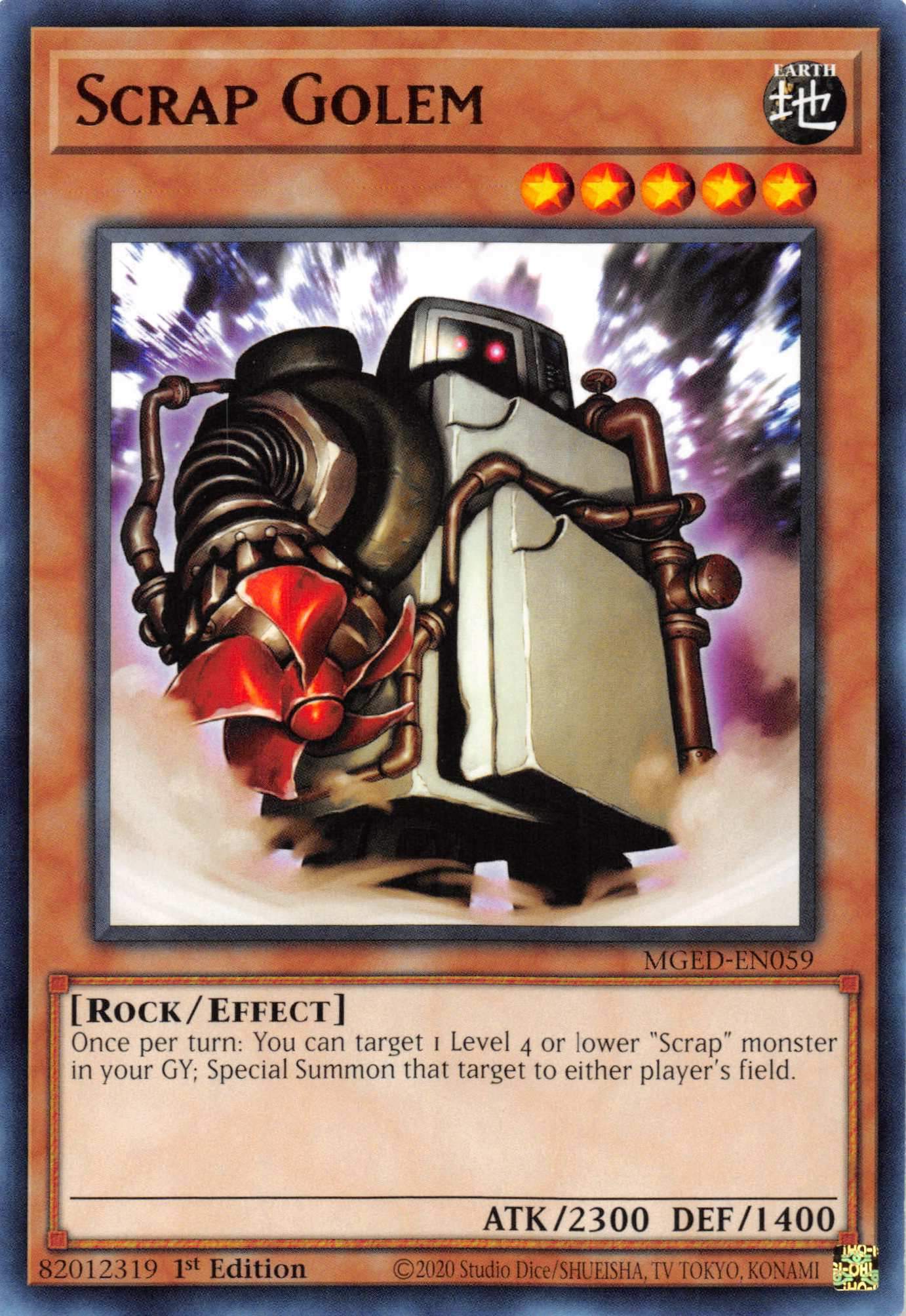 Scrap Golem [MGED-EN059] Rare | Exor Games Dartmouth