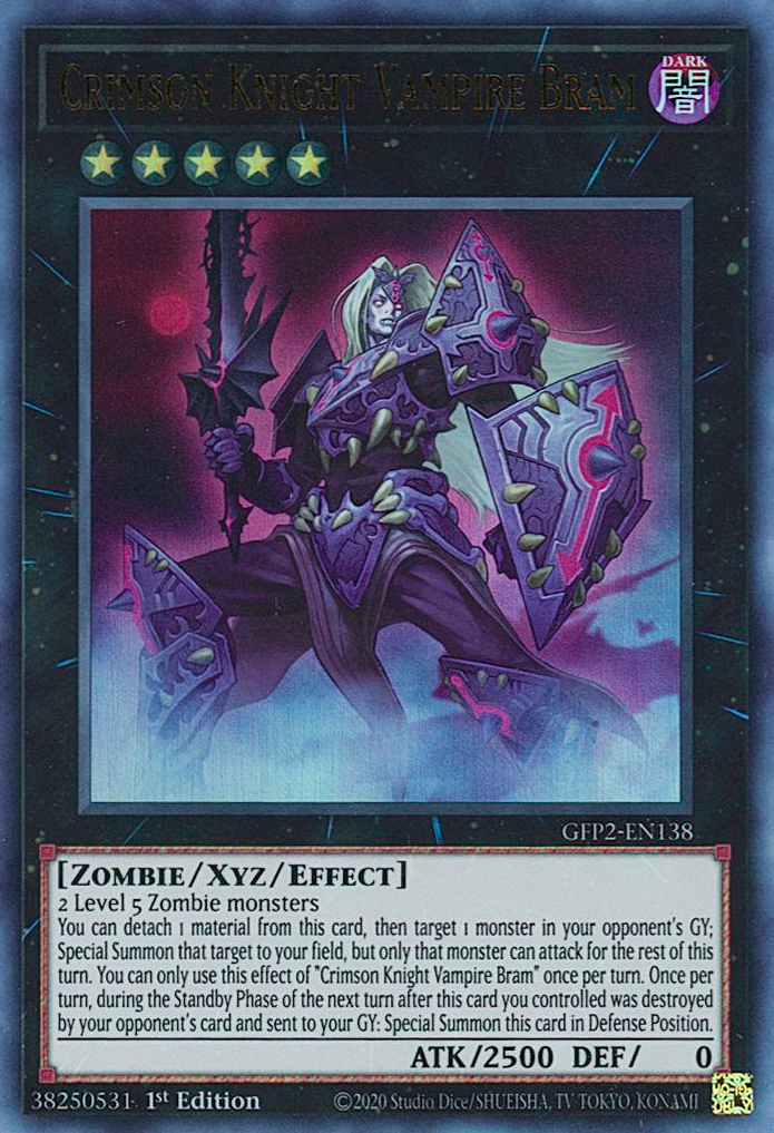 Crimson Knight Vampire Bram [GFP2-EN138] Ultra Rare | Exor Games Dartmouth