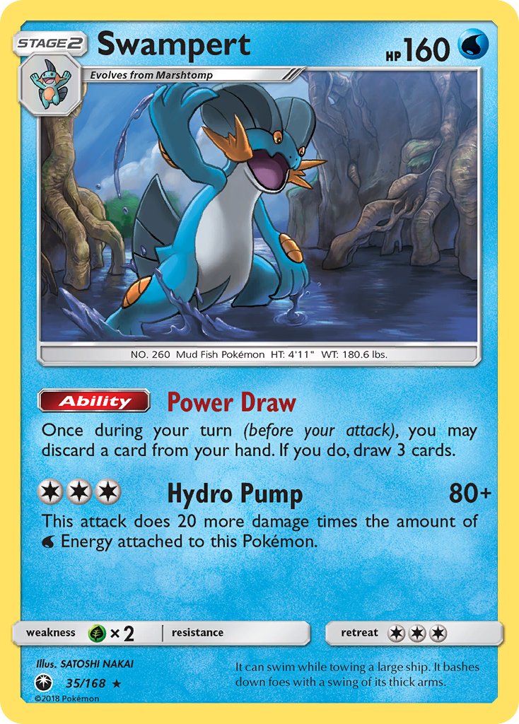 Swampert (35/168) (Theme Deck Exclusive) [Sun & Moon: Celestial Storm] | Exor Games Dartmouth