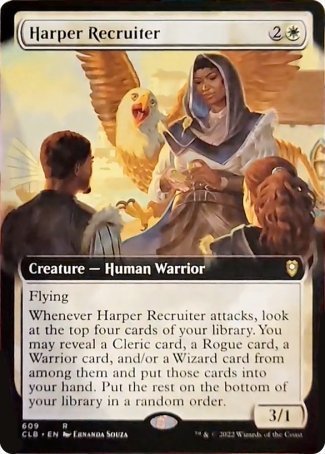 Harper Recruiter (Extended Art) [Commander Legends: Battle for Baldur's Gate] | Exor Games Dartmouth