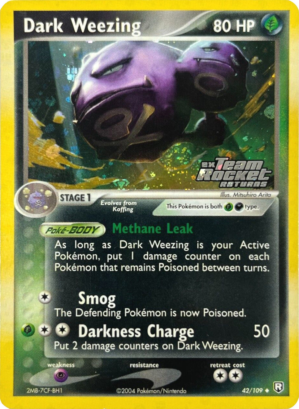 Dark Weezing (42/109) (Stamped) [EX: Team Rocket Returns] | Exor Games Dartmouth