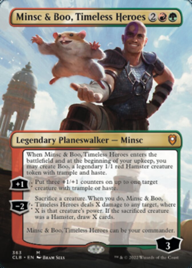 Minsc & Boo, Timeless Heroes (Borderless) [Commander Legends: Battle for Baldur's Gate] | Exor Games Dartmouth