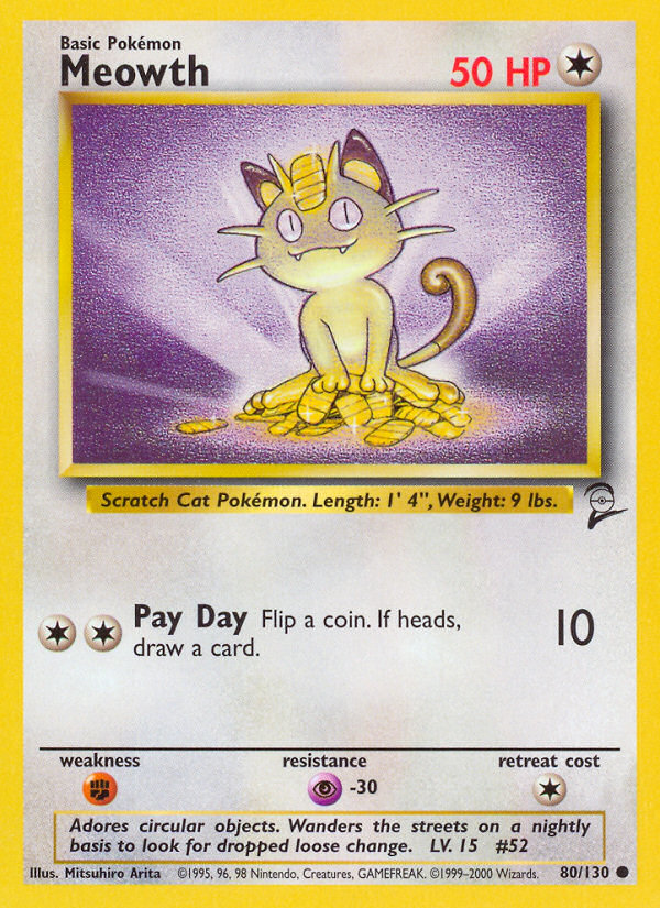 Meowth (80/130) [Base Set 2] | Exor Games Dartmouth