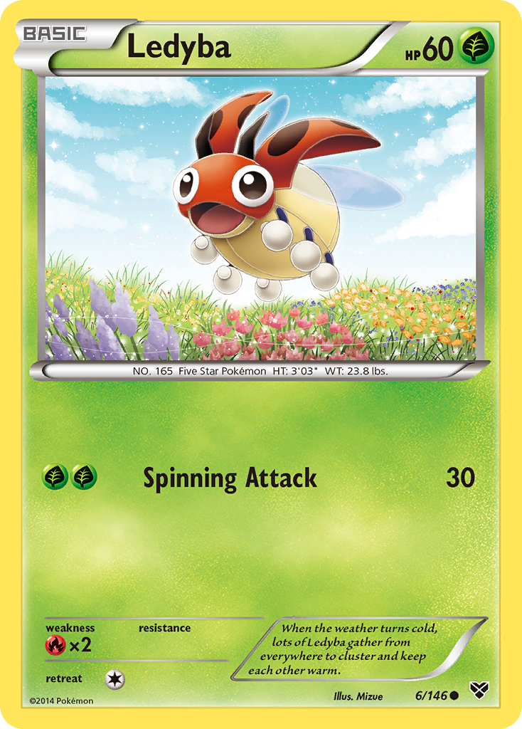 Ledyba (6/146) [XY: Base Set] | Exor Games Dartmouth