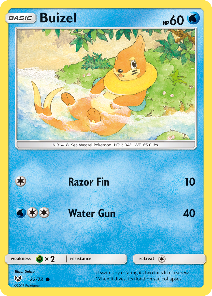 Buizel (22/73) [Sun & Moon: Shining Legends] | Exor Games Dartmouth