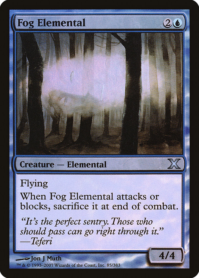 Fog Elemental (Premium Foil) [Tenth Edition] | Exor Games Dartmouth