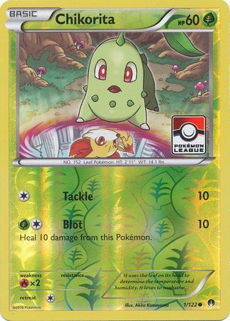 Chikorita (1/122) (League Promo) [XY: BREAKpoint] | Exor Games Dartmouth