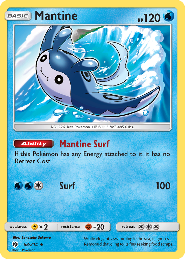 Mantine (58/214) [Sun & Moon: Lost Thunder] | Exor Games Dartmouth