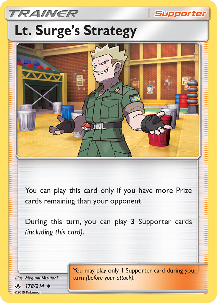 Lt. Surge's Strategy (178/214) [Sun & Moon: Unbroken Bonds] | Exor Games Dartmouth