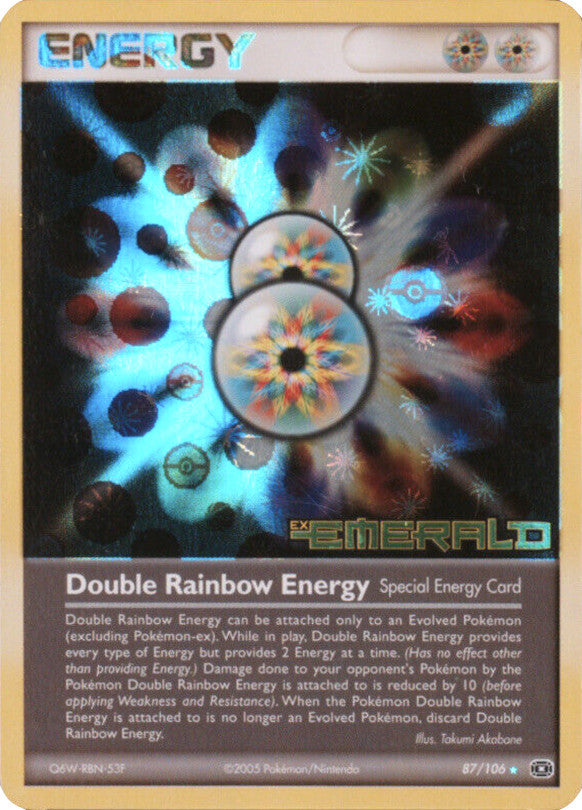 Double Rainbow Energy (87/106) (Stamped) [EX: Emerald] | Exor Games Dartmouth