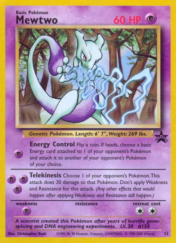 Mewtwo (12) [Wizards of the Coast: Black Star Promos] | Exor Games Dartmouth