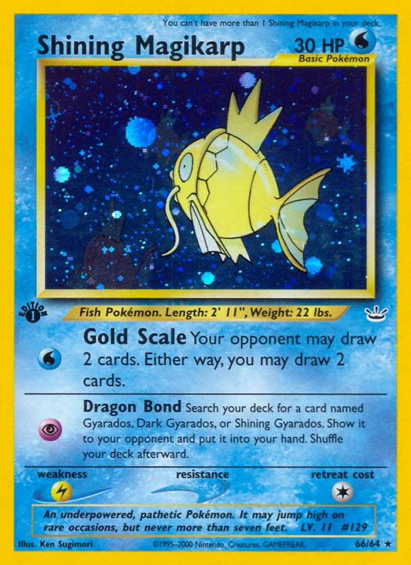 Shining Magikarp (66/64) [Neo Revelation 1st Edition] | Exor Games Dartmouth