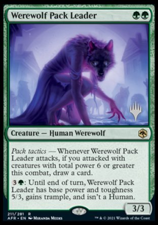 Werewolf Pack Leader (Promo Pack) [Dungeons & Dragons: Adventures in the Forgotten Realms Promos] | Exor Games Dartmouth