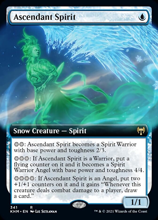 Ascendant Spirit (Extended Art) [Kaldheim] | Exor Games Dartmouth