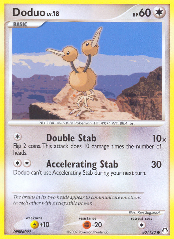 Doduo (80/123) [Diamond & Pearl: Mysterious Treasures] | Exor Games Dartmouth