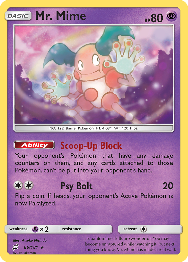 Mr. Mime (66/181) [Sun & Moon: Team Up] | Exor Games Dartmouth