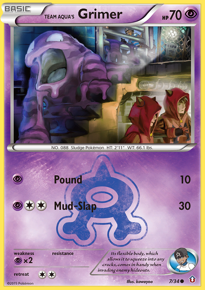 Team Aqua's Grimer (7/34) [XY: Double Crisis] | Exor Games Dartmouth