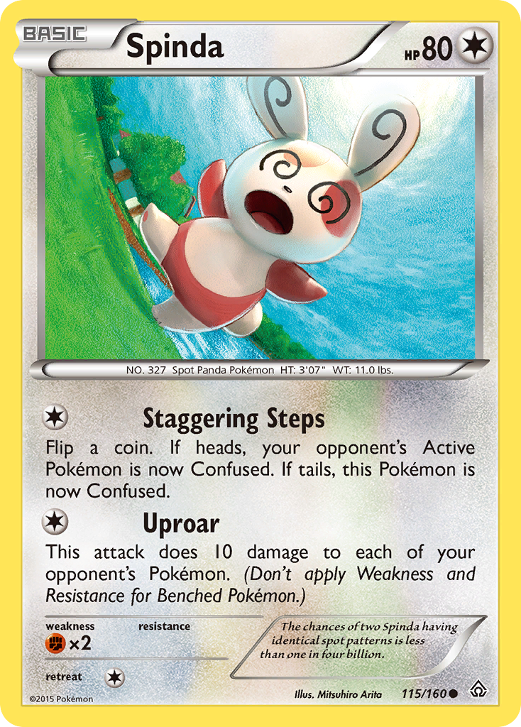 Spinda (115/160) [XY: Primal Clash] | Exor Games Dartmouth