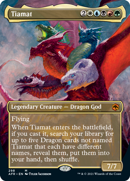 Tiamat (Extended) (Alternative art) [Dungeons & Dragons: Adventures in the Forgotten Realms] | Exor Games Dartmouth