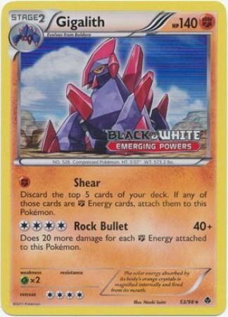 Gigalith (53/98) (Prerelease Promo) [Black & White: Black Star Promos] | Exor Games Dartmouth