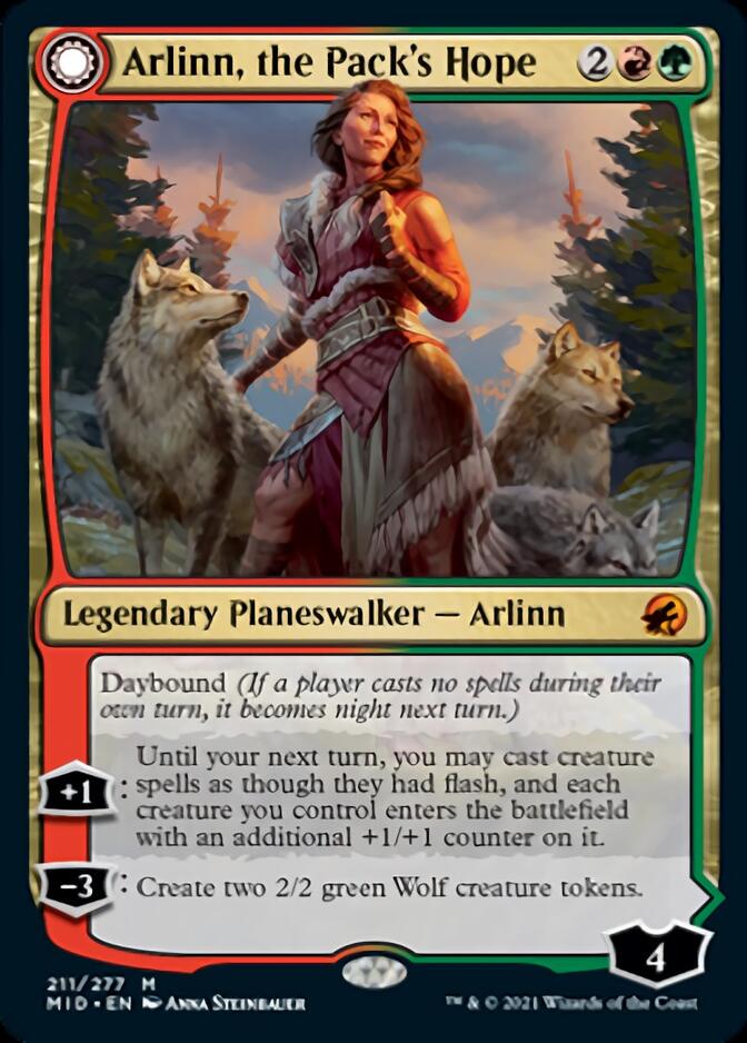 Arlinn, the Pack's Hope // Arlinn, the Moon's Fury [Innistrad: Midnight Hunt] | Exor Games Dartmouth