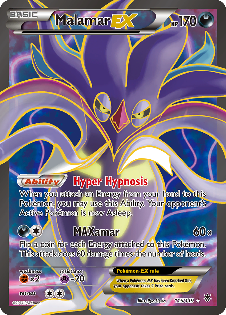 Malamar EX (115/119) [XY: Phantom Forces] | Exor Games Dartmouth