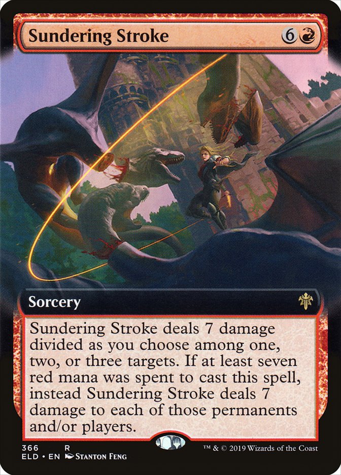 Sundering Stroke (Extended Art) [Throne of Eldraine] | Exor Games Dartmouth