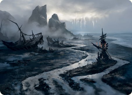 Shipwreck Marsh Art Card [Innistrad: Midnight Hunt Art Series] | Exor Games Dartmouth