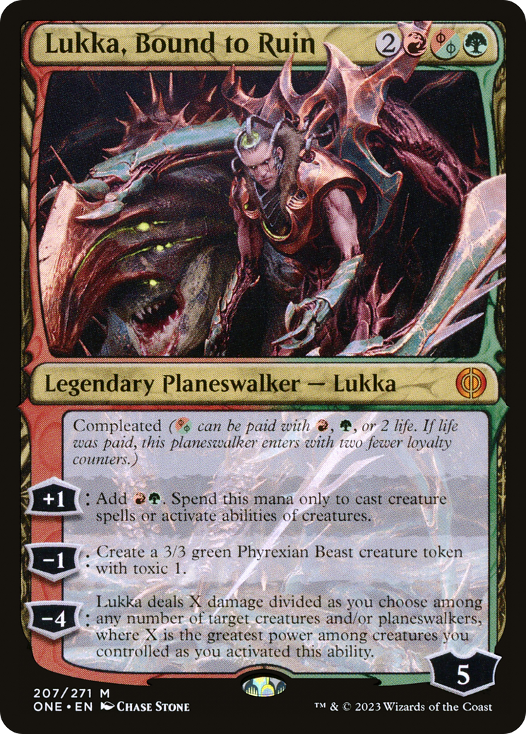 Lukka, Bound to Ruin [Phyrexia: All Will Be One] | Exor Games Dartmouth