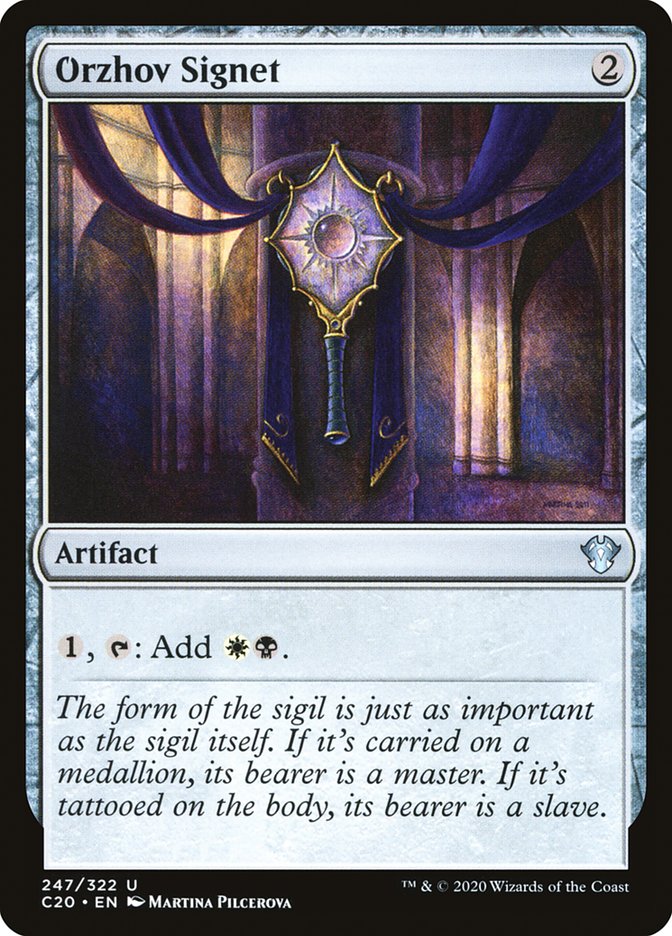 Orzhov Signet [Commander 2020] | Exor Games Dartmouth