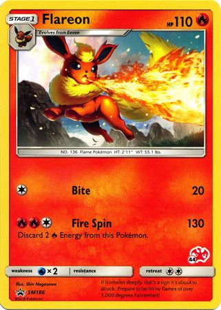 Flareon (SM186) (Charizard Stamp #44) [Battle Academy 2020] | Exor Games Dartmouth