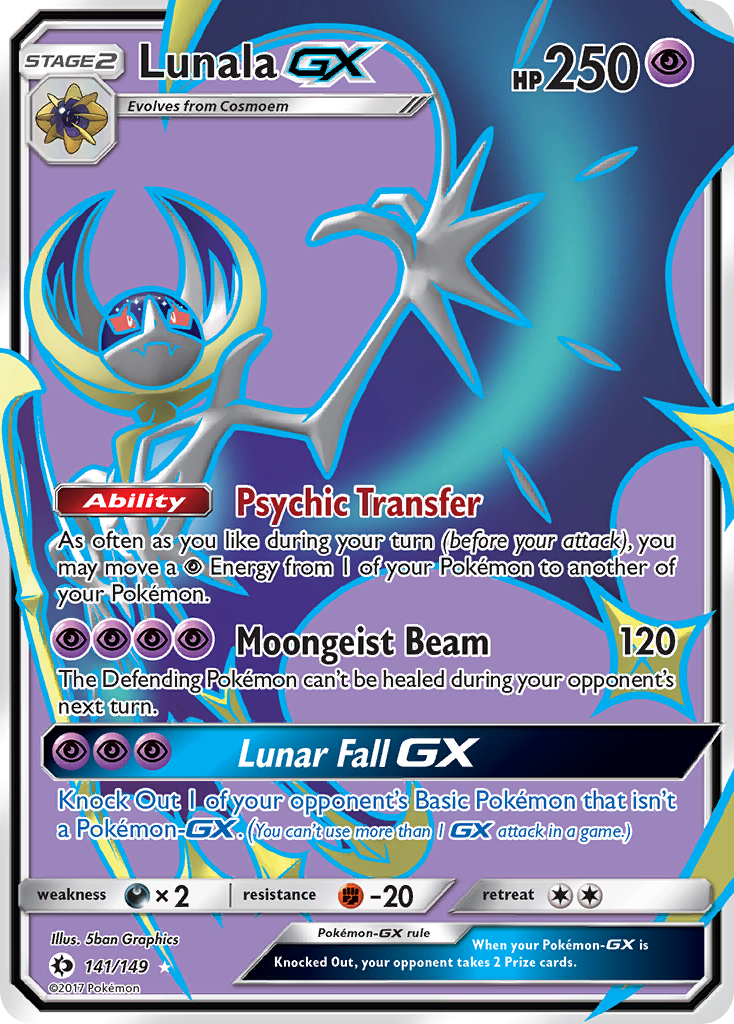 Lunala GX (141/149) [Sun & Moon: Base Set] | Exor Games Dartmouth