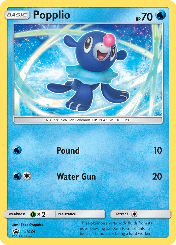 Popplio (SM24) [Sun & Moon: Black Star Promos] | Exor Games Dartmouth