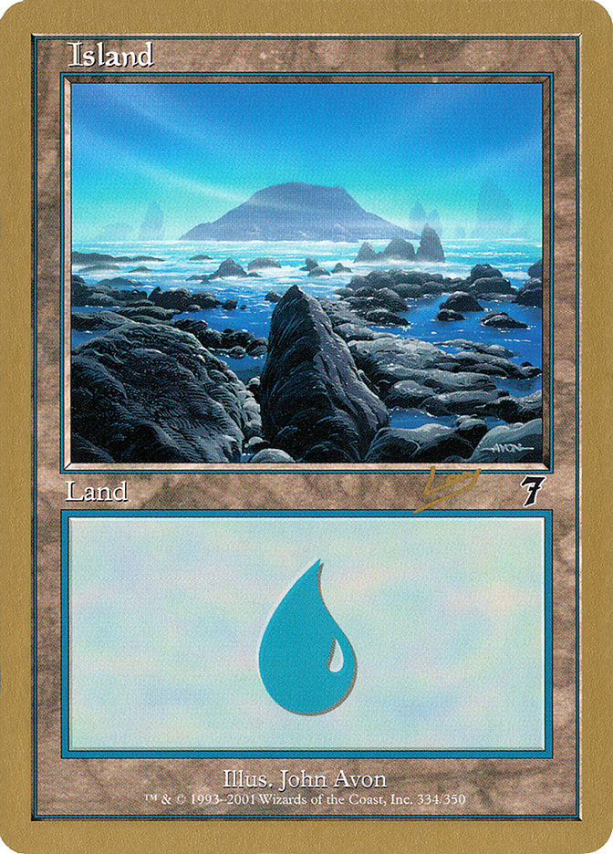 Island (rl334) (Raphael Levy) [World Championship Decks 2002] | Exor Games Dartmouth