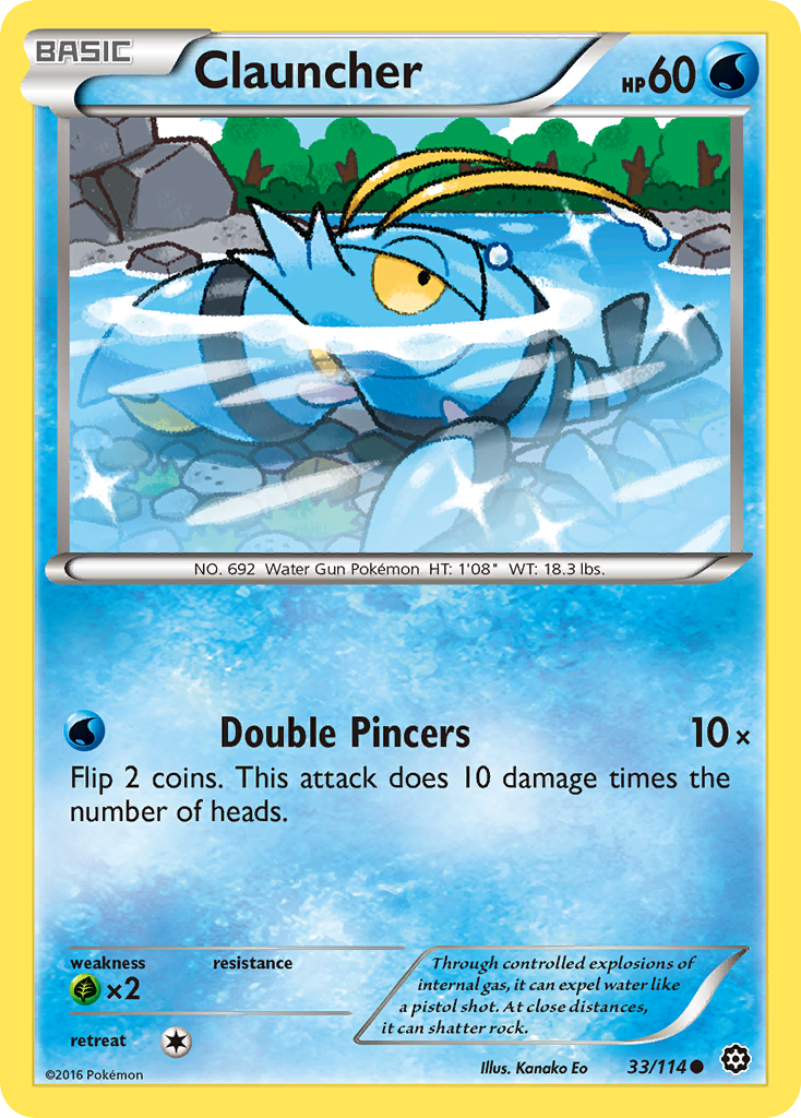 Clauncher (33/114) [XY: Steam Siege] | Exor Games Dartmouth