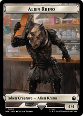 Alien Rhino // Alien Warrior Double-Sided Token [Doctor Who Tokens] | Exor Games Dartmouth