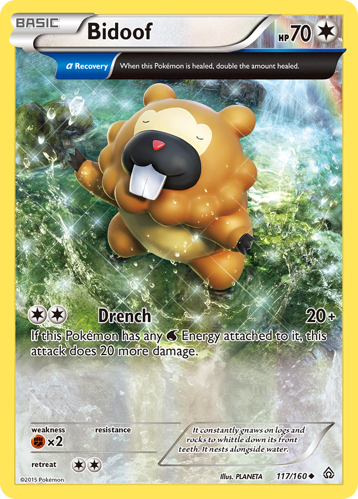 Bidoof (117/160) [XY: Primal Clash] | Exor Games Dartmouth