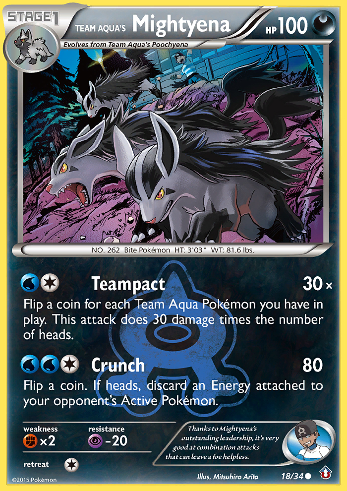 Team Aqua's Mightyena (18/34) [XY: Double Crisis] | Exor Games Dartmouth