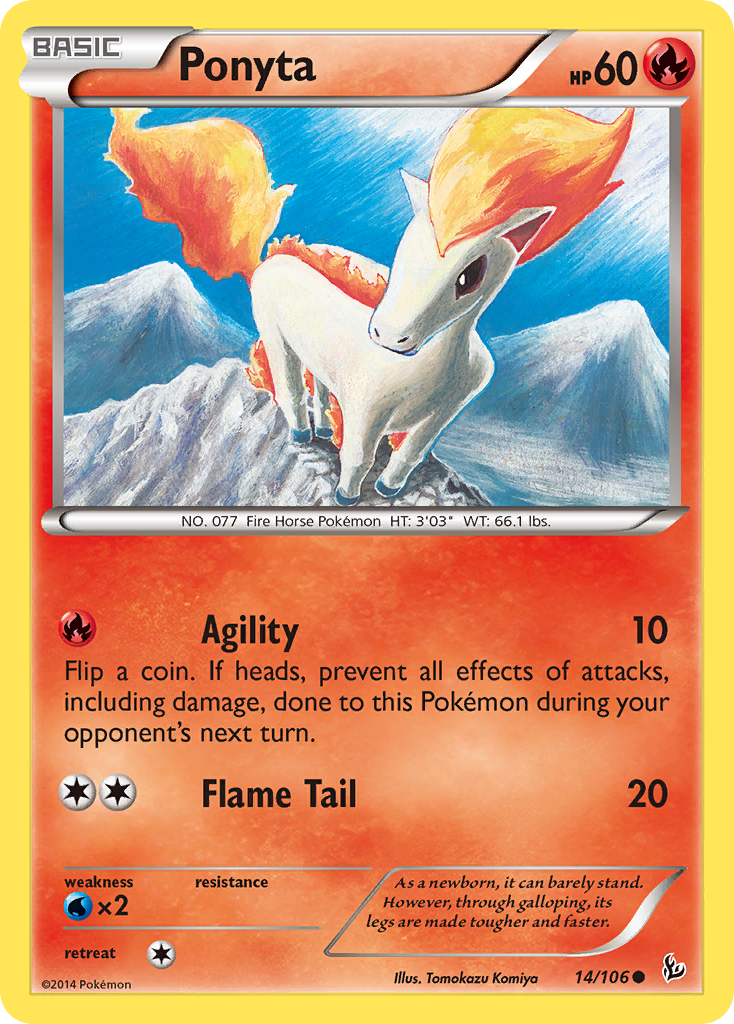 Ponyta (14/106) [XY: Flashfire] | Exor Games Dartmouth