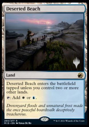 Deserted Beach (Promo Pack) [Innistrad: Midnight Hunt Promos] | Exor Games Dartmouth