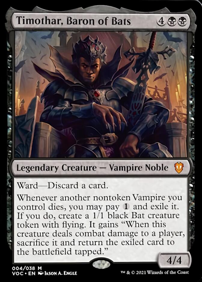 Timothar, Baron of Bats [Innistrad: Crimson Vow Commander] | Exor Games Dartmouth