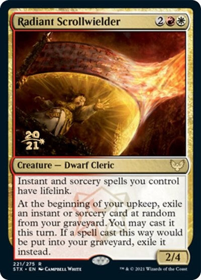 Radiant Scrollwielder [Strixhaven: School of Mages Prerelease Promos] | Exor Games Dartmouth