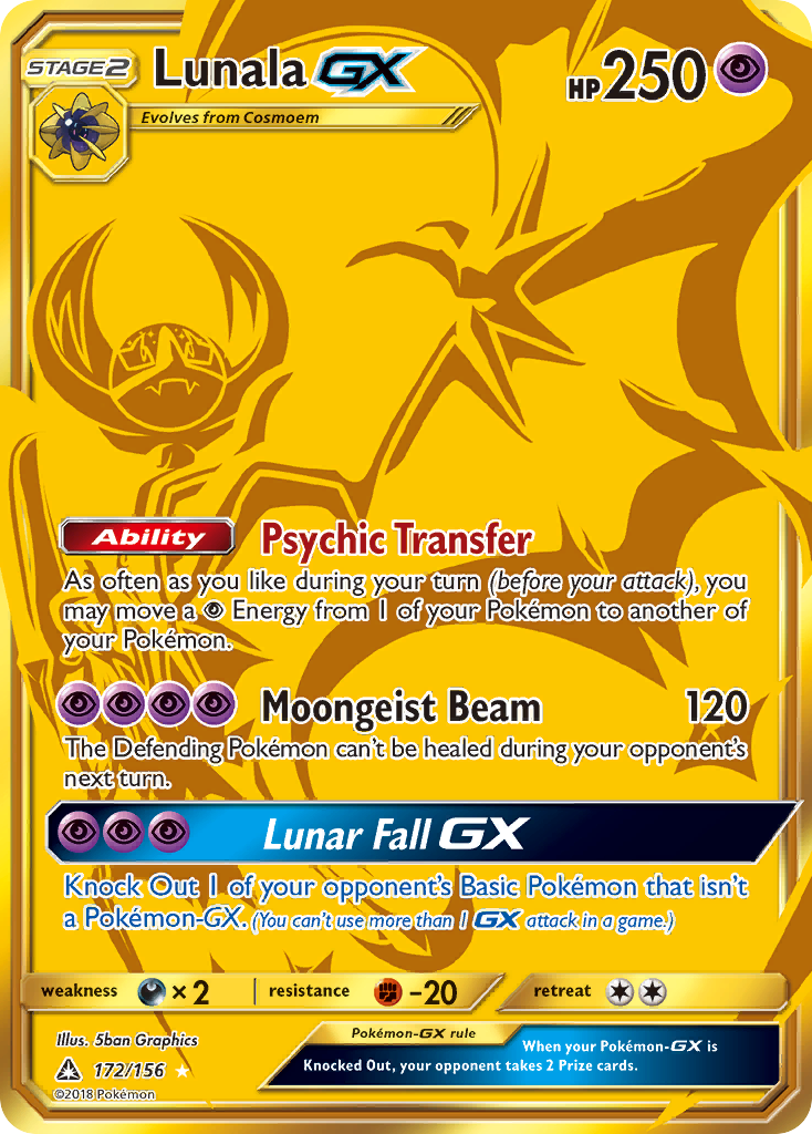 Lunala GX (172/156) [Sun & Moon: Ultra Prism] | Exor Games Dartmouth