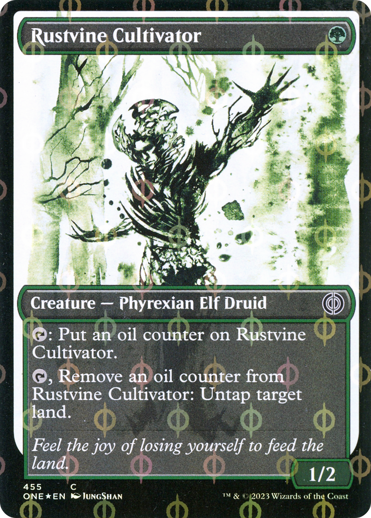 Rustvine Cultivator (Showcase Ichor Step-and-Compleat Foil) [Phyrexia: All Will Be One] | Exor Games Dartmouth