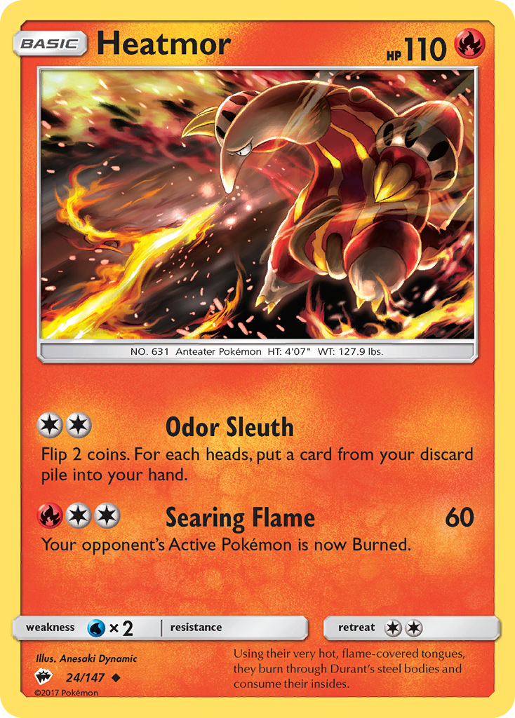 Heatmor (24/147) [Sun & Moon: Burning Shadows] | Exor Games Dartmouth