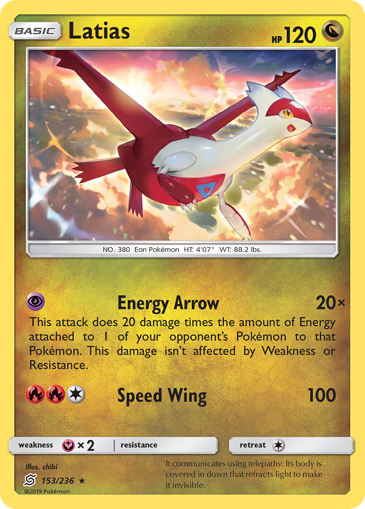 Latias (153/236) [Sun & Moon: Unified Minds] | Exor Games Dartmouth