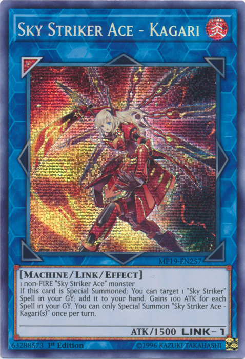 Sky Striker Ace - Kagari [MP19-EN257] Prismatic Secret Rare | Exor Games Dartmouth