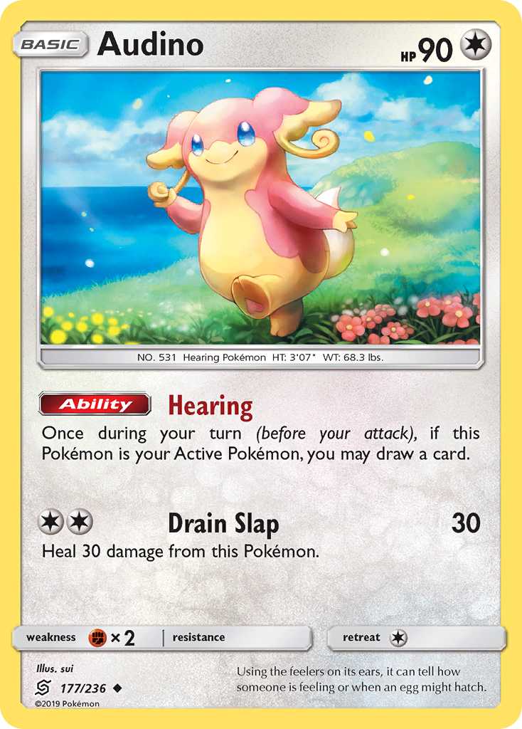 Audino (177/236) [Sun & Moon: Unified Minds] | Exor Games Dartmouth